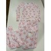 Strawberry Kiss Square Neck Pink Bow Pj Top L