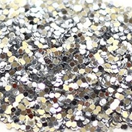 Silver Craft Glitter 500g Tub