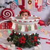 Christmas Tassel Garland Banner with Red and White Pom Pom