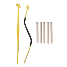 TUOREN Violin S & Straight Style Sound Post Setter with 5 Pcs Sound Posts, Luthier Install Repair Tool Kit Violin Making Tools