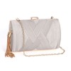 Evening Bag Satin Clutch Bag for Women, Tassel Pendant Clutch