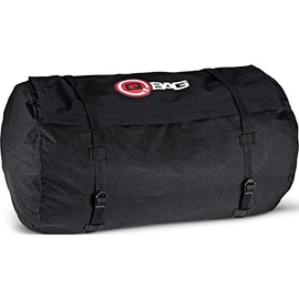 QBag Black, Waterproof 03, Robust Motorcycle Tail Bag, Roll Bag, Motorcycle Bag with 50 Litres of Storage