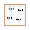 12x12 Inch 4 Opening Photo Collage Frame, Display Four 6x4