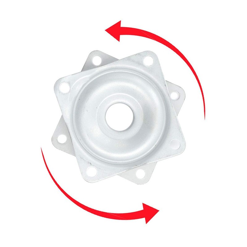 Mokell 3 Pack 2-inch Square Lazy Susan Turntable Bearing, 5/16-inch