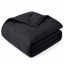 OMYSTYLE Weighted Blanket for Adults (25lbs, 60''x80'') - Queen Size Heavy Throw Blanket, Breathable and Cooling Microfiber Material with Premium Glass Bead for All Season Use, Machine Washable, Black