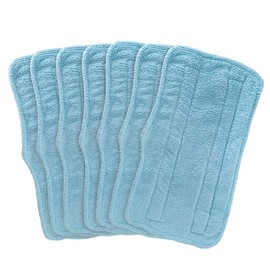 Fushing 7Pcs Steam Mop Pads, Washable Microfiber Cleaning Steamer Replacement Pads for Shark Steam & Spray Mop S3101 S3251 SK460 SK410 S3101n2 S3250 SK435CO SK140 SK141,Blue