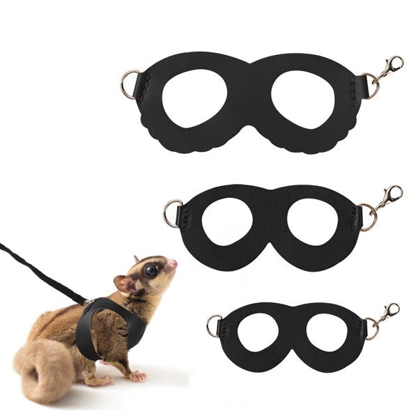 Swirge 3Pcs Sugar Gilder Harness and Leash Set, Adjustable Squirrel