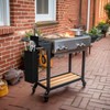 Amylove Grill Storage Bag BBQ Tool Storage Black Container for
