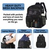 DST Gainbow Mesh Backpack Heavy Duty See Through Mesh Bookbag