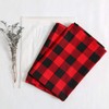 Black and Red Buffalo Plaid Tablecloth 56x84 Inches Rectangle Checkered