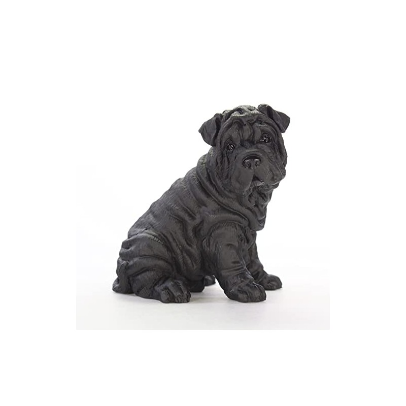 Conversation Concepts Shar Pei, Black Original Dog Figurine (4in-5in)