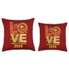 LOVE Chinese New Year Decorations 2025 Snake Zodiac Sign Throw