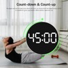 JoFomp LED Digital Wall Clock Large Display, 10" Digital Alarm