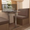 Gollense RV Dinette Cushion Covers, Stretch Jacquard Camper Bench Seat
