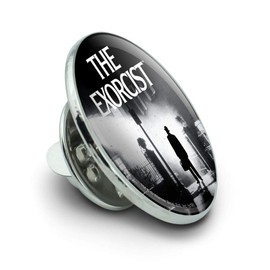 The Exorcist Logo and Silhouette Metal 0.75" Lapel Hat Pin Tie Tack Pinback