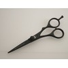 Professional Offset Hair Cutting Scissors, 14 cm, Black, with Case