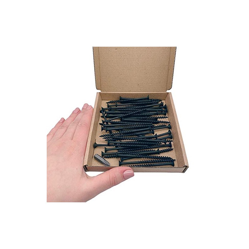 (Pack of 50) Black Phosphate Carbon Steel 4.2 x 75mm