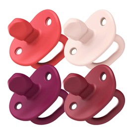 Tomy JEWL Orthodontic Silicone Pacifier - Stage 2 - Pink (4pk)