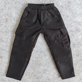 SSbeauty M 1/6 Custom Scale Cargo Pants for 12" Male Action Figure Doll Clothes Toy (Black)