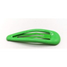 6 PCS Green hair clips Colour green Girls Hair accessorises Clips Snap Bendy Side Metal Clip x6 (Aqua Green)
