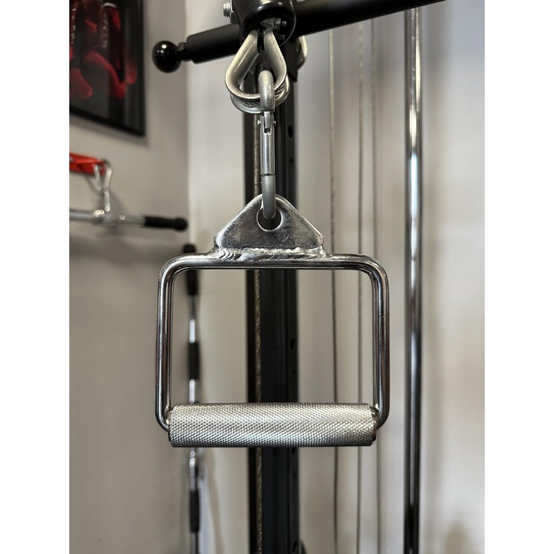 MuscleForge® Single-Handle Attachment for Lat Pull, Cable Pull, Non-Slip D-Handle