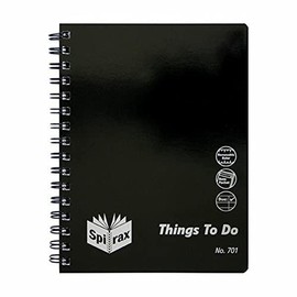 Spirax 701 Organiser Range Things to Do A5 210X158mm 96 Page