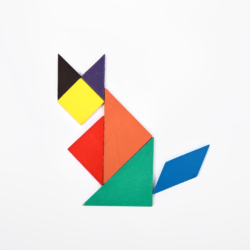 HannaFires ブレインティーザータングラムパズル-ファミリーパーティーゲームセット、楽しくて多様なツール、東洋の伝統文化を探検しよう、ブレインティーザー