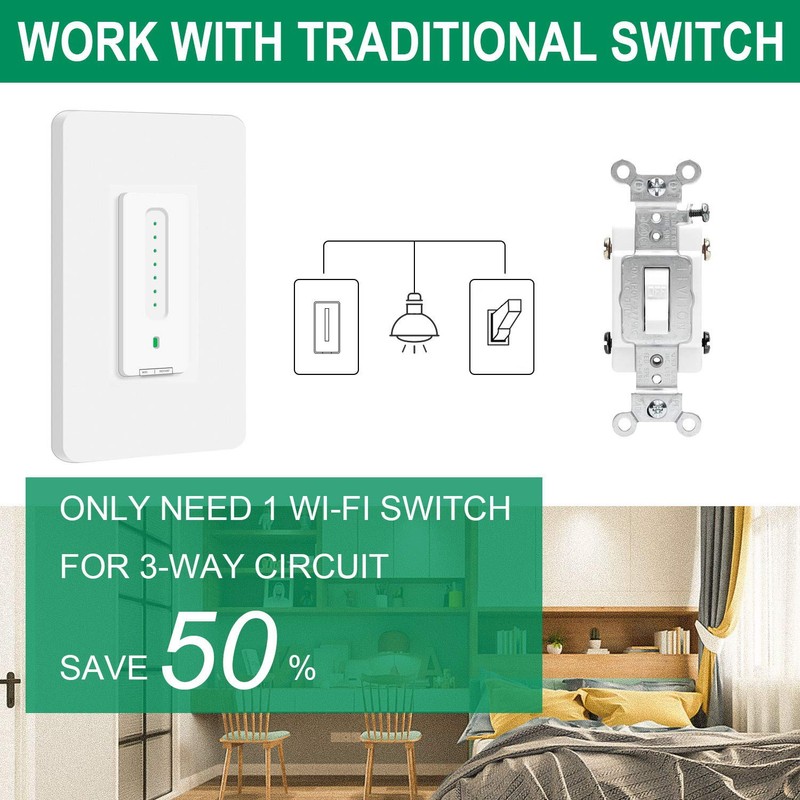3 Way Smart Dimmer Switch 2 Pack, by Martin Jerry