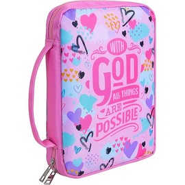 Bible Cover Case for Women Girls Kids Bible Case Large Bible Tote Bag with Handle Bible Journaling Supplies for Kids Bible Cover for Bible Study Accessories Supplies