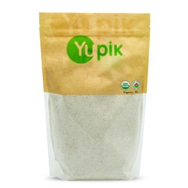 Yupik Organic Ground Buckwheat Flour 2.2 lb (35.2 oz), USDA Certified, Gluten-Free, Raw, Vegan, Kosher, Non-GMO, Finely Ground, Ideal for Baking, Batters, & Cooking
