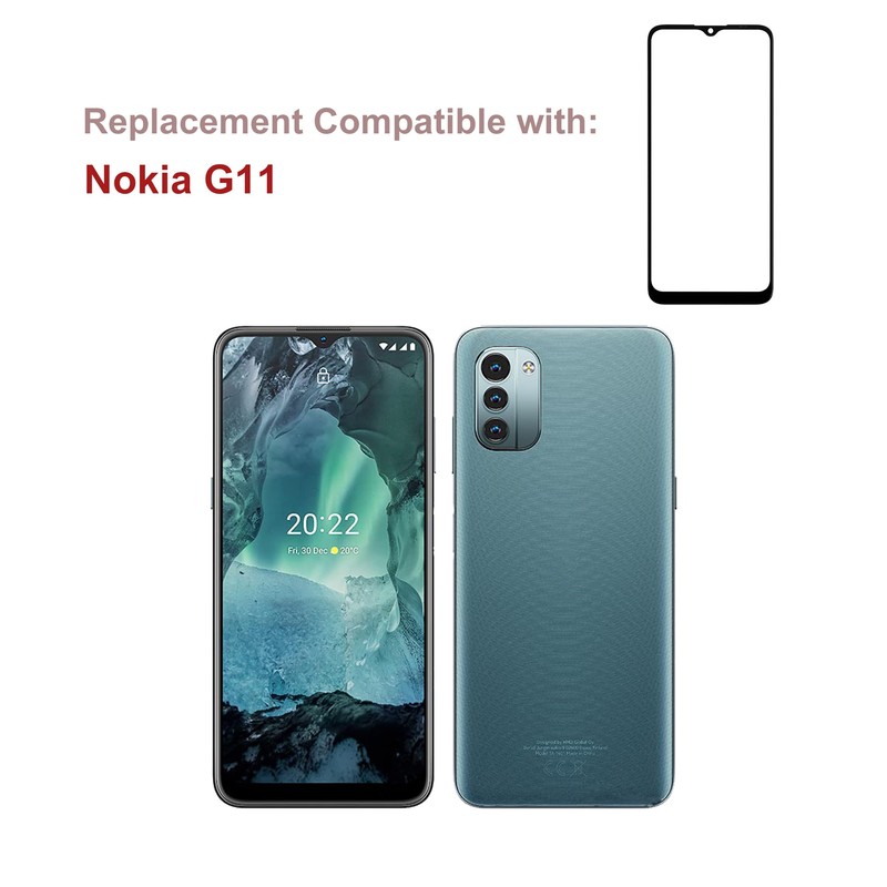swark Display Glass Front Glass Repair Kit Compatible with NokiaG11