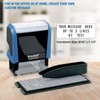 Trodat Printy 4911 DIY Self Inking Stamp,Blue Body - Black