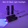 Hilngav 10 Pack Rechargeable Black Flashlight Small UV Black Flash