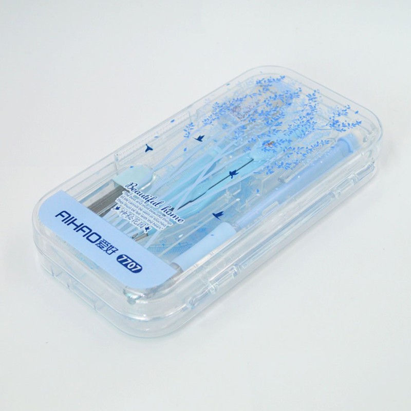 Sun Kea 8 Pcs Geometry Tool Set with Plastic Storage