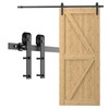 CCJH Barn Door Hardware Kit 4FT Sliding Track Heavy Duty