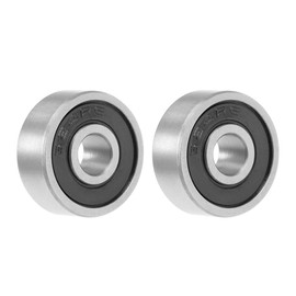 TOP-VIGOR 2Pcs 624-2RS Deep Groove Ball Bearings, Z1 4mm x 13mm x 5mm Double Sealed Industrial Bearings, Chrome Steel Skateboard Bearings for Electrical Instrument Equipment