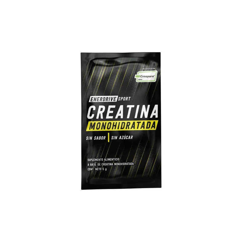 Creatina Monohidratada Creapure Enerdrive Multipack 20 Sobres 5g Sin Sabor