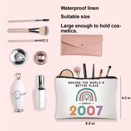 CoCoCherry 18th Birthday Gifts for Girls, 18th Birthday Gifts Cosmetic Bags, 18th Birthday Gifts for Her Keepsake, Birthday Gift Ideas for Her (2007)