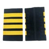MIAO WU Professional Uniform Bars Airline Pilot Epaulets,Four Bars Captain