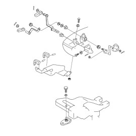 Yamaha F15 Outboard Remote Control Attachment Kit 66M-48501-01-0