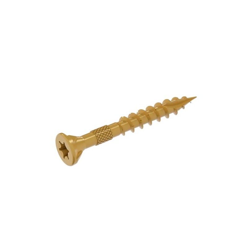 Grip-Rite GRDF158STT1 DeckForce #8 x 1-5/8" Nano Coated Wood Screws,