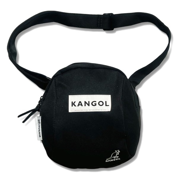 Kangol KGSA-BG00291 Soft Fabric Shoulder Bag, Black