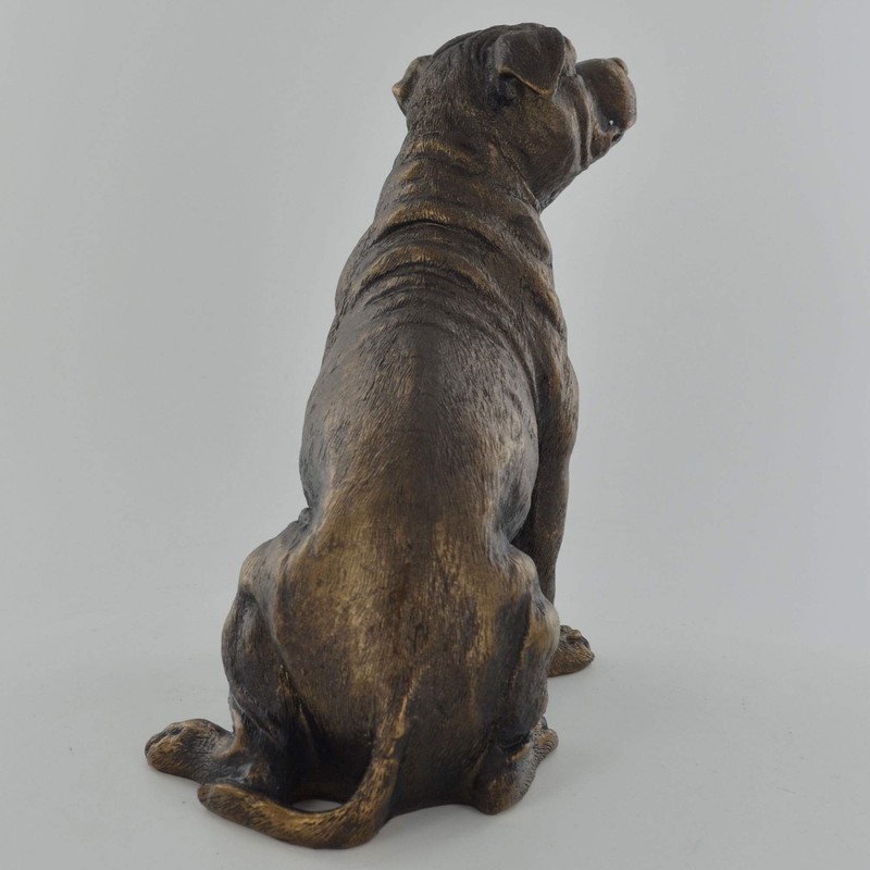 Fiesta Studios Staffordshire Bull Terrier Bronze Effect Statue Home Decor