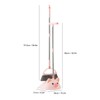 Broom Dustpan Set Upright Standing Combo Household Cute Non Stick