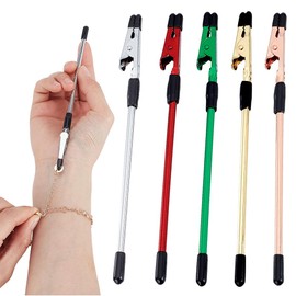 AHANDMAKER 5Pcs Bracelet Helper Tool, 5 Colors Jewelry Fastener Clasp Helper to Put on Yourself Quick Release Bracelet Assistance Tool, Easy Jewelry Wearing Tools for Necklace Watch