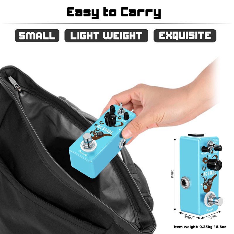 Amuzik Pedal Guitar Effect AC Stage Analog Effect Pedal Simulator