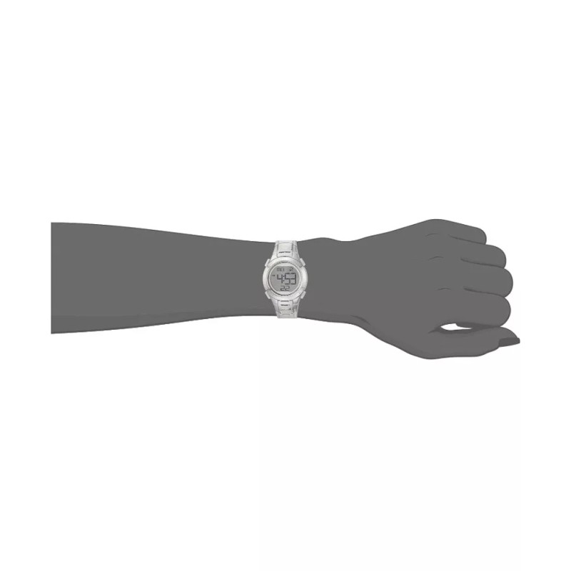 Armitron Sport Women 45/7012SIL Digital Chronograph Silver-Tone Resin Strap V26