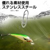 QISHUO Blue Lures Snap Fishing Strength Scallop Snaps Rine Swivel