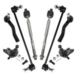 TRQ Front Steering and Suspension Kit Compatible with Toyota Corolla 2020-2022 Prius 2016-2022 Prius AWD-e 2019-2021 Prius Prime 2017-2022 Tie Rods Ball Joints Sway Bar Links
