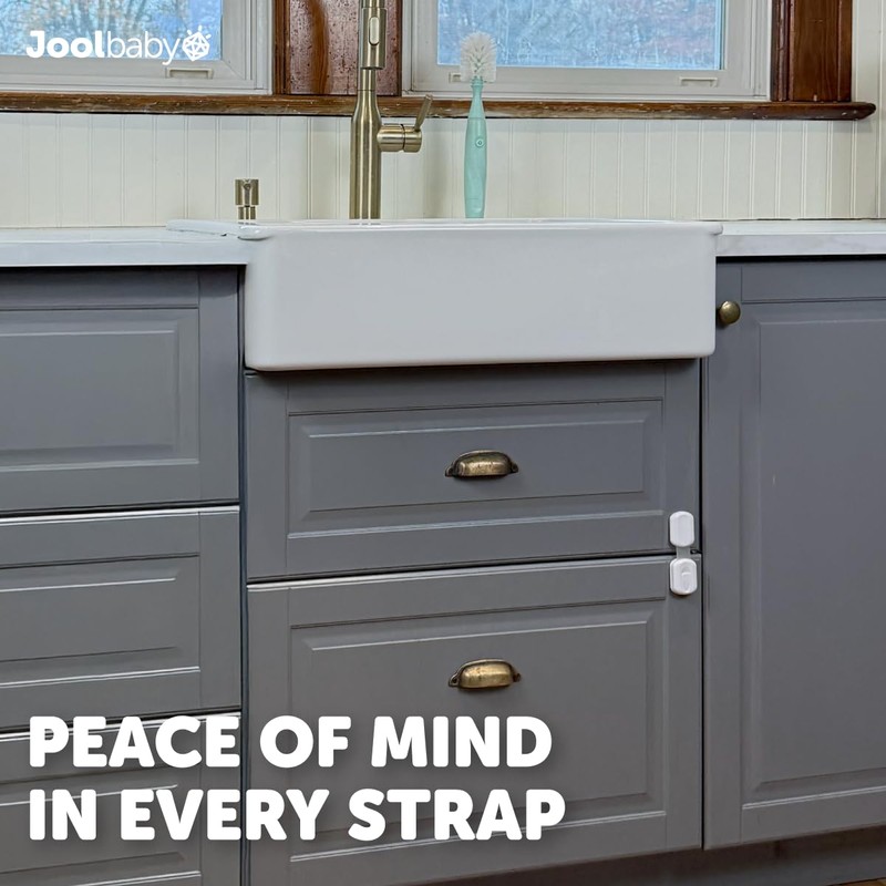Child Safety Strap Locks (8 Pack) Baby Proof Cabinets, Drawers,